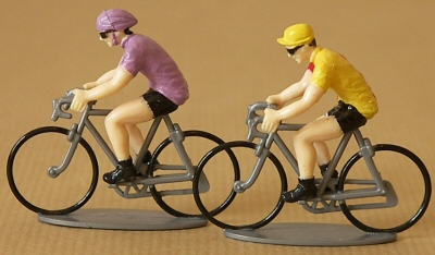 Cyclistes miniatures Cabajou