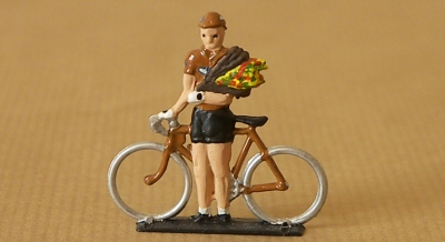 Cyclistes miniatures Café de Paris