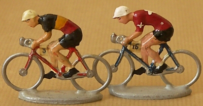 Cyclistes miniatures Aludo