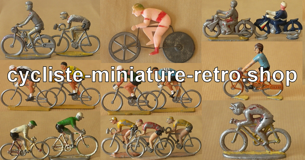 Un lot de 10 pelotons de 6 cyclistes miniatures en plastique par Cofalu au 1/32e Un lot de 10 pelotons de 6 cyclistes miniatures en plastique par Cofalu au 1/32e